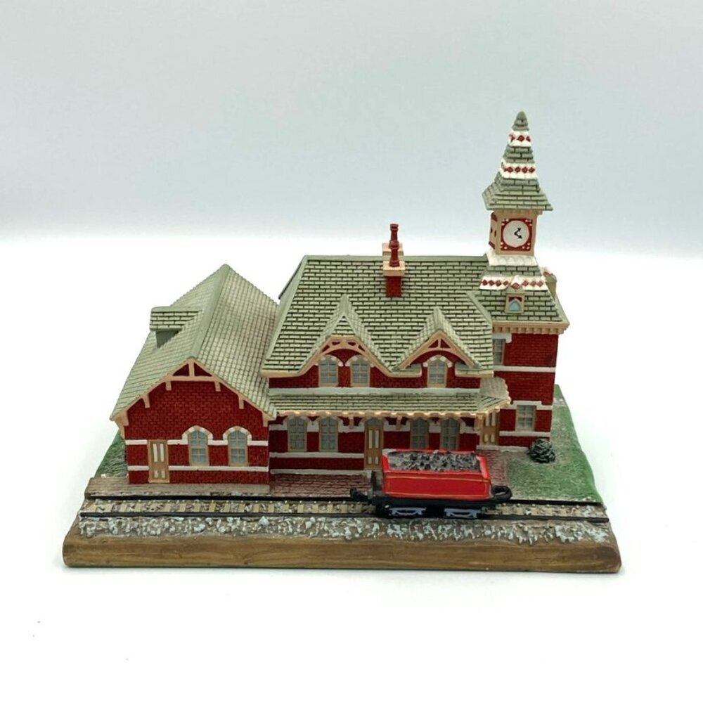 Vintage Danbury Mint The Old Railroad Station w/ Coal Car Point of Rocks MD